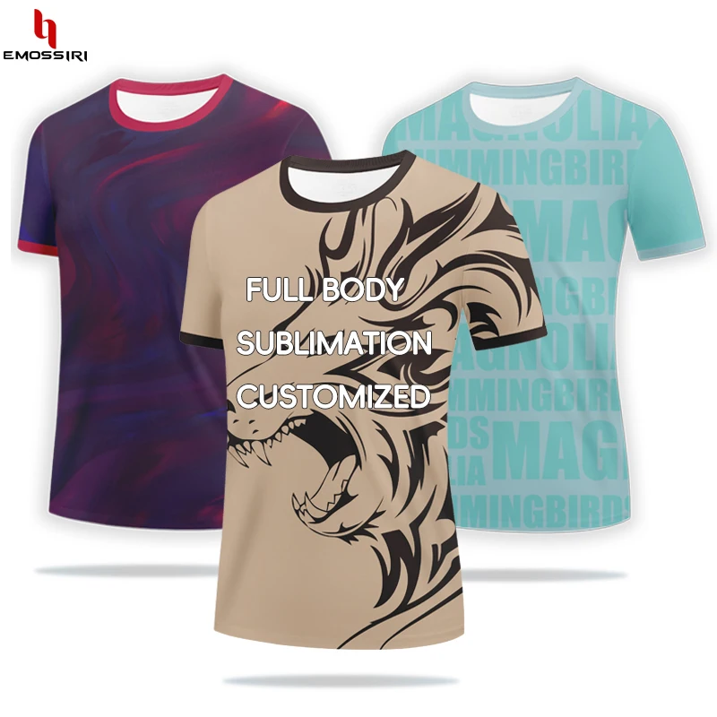 Sublimation t-shirt designer sport gym Quick Dry Breathable T-Shirt wholesale t shirt manufacturer for men women oversized