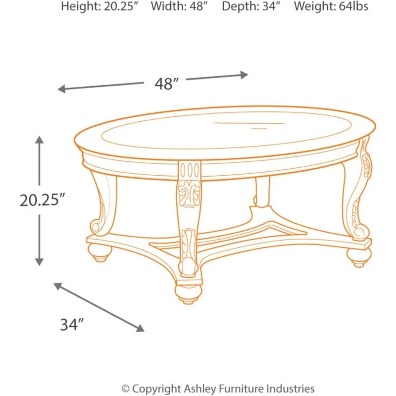 Table basse narvintage avec dessus en verre biseauté et pieds de défilement, marron foncé