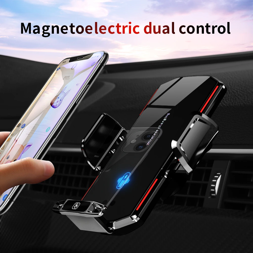 Magnetic Car Phone Holder 66W Wireless Fast Charger Infrared Induction Car Air Vent Bracket for iPhone 12 13 14 15 Andorid Mount