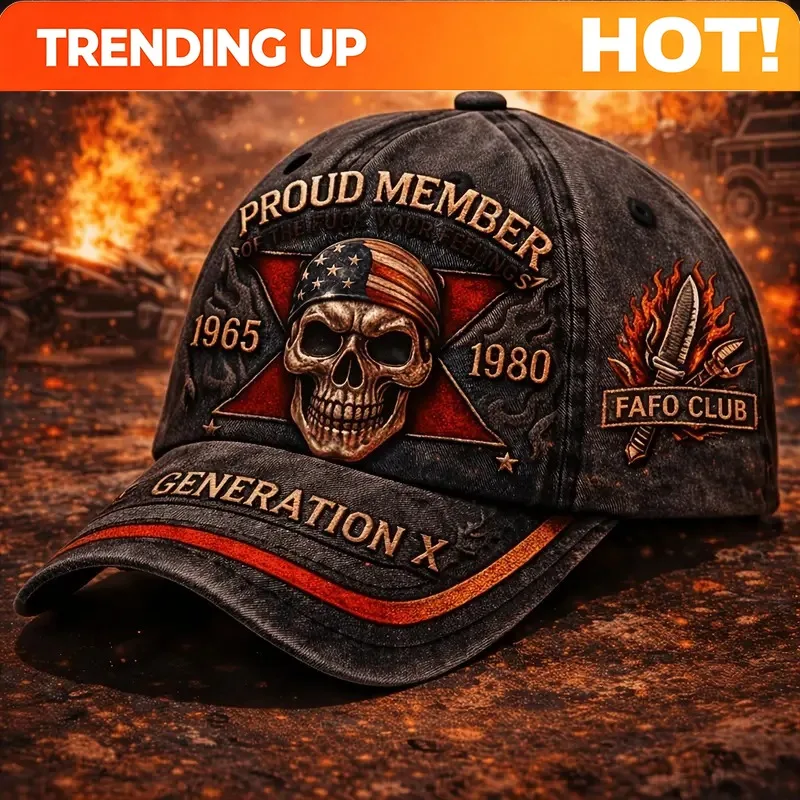 Custom Generation X Hat Celebration, Vintage Style Generation X Hat, Casual Daily Headwear, Reflecting Generation X Culture