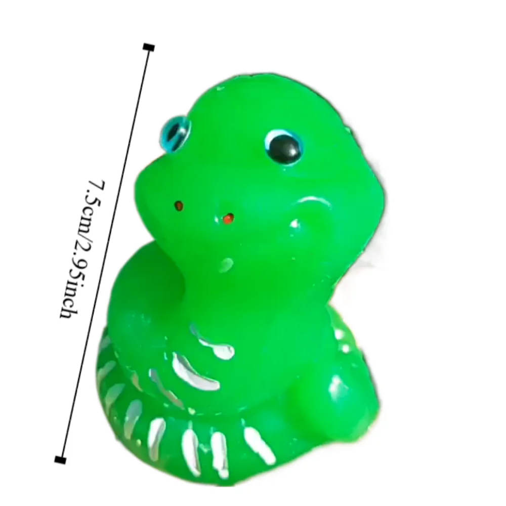 Pretend Play Green Snake Snake Doll Squeeze Toy Animal 3D Eye Snake Pinch Music Toy Mini Soft Artificial Doll Squeeze Toy Adults