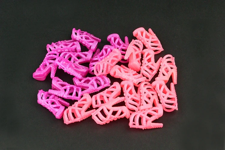 RUHERW 10 paar/partij Hoge Kwaliteit roze schoenen voor 30 cm vrouwelijke pop Mode mooie 1/6 Pop korte laarzen accessoires