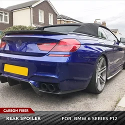 Carbon Fiber Car Trunk Racing Spoiler for BMW 6 Series F12 640i 650i M6 Convertible 2013-2018 Car Rear Boot Lid Highkick Wing
