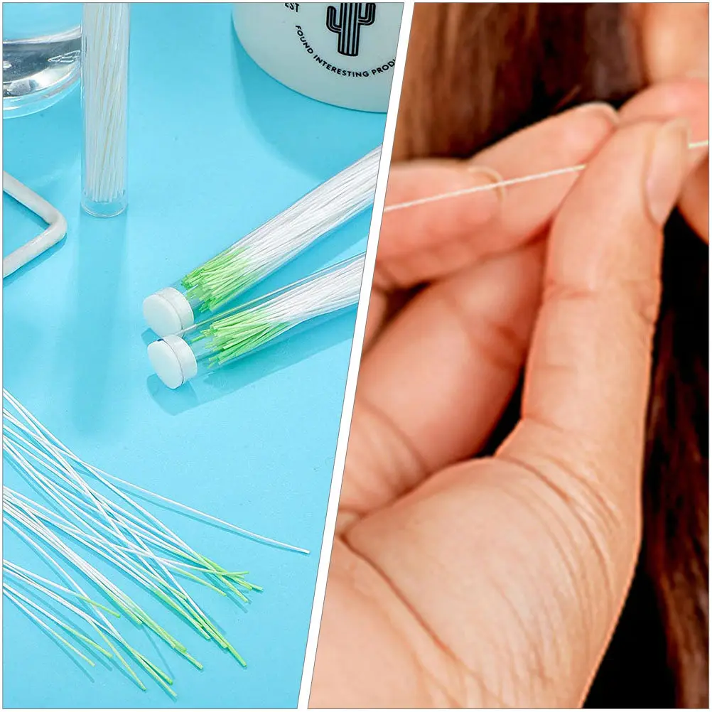 350Pcs Ear Hole Cleaning Floss Set Disposable Piercing Cleaner Floss for Adults Ear Piercing Aftercare Portable Use