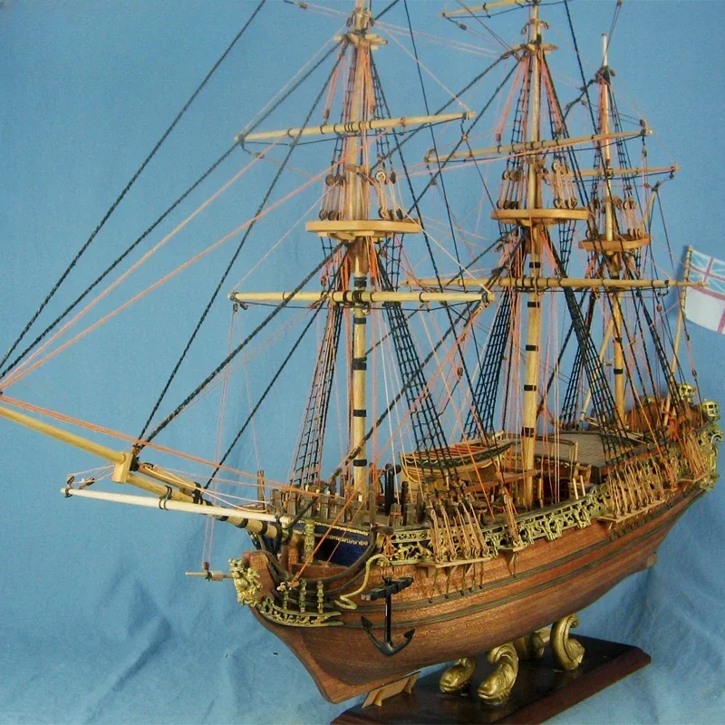 

Genuine wooden sailboat assembly kit, trade wind model "Royal Caroline" lighting version DIY