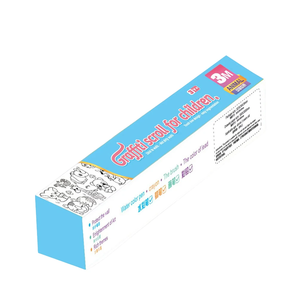 Coloring infantil Pintura Papel Pastable Graffitis Scroll Livros de Colorir Presente Para Crianças Meninos Meninas