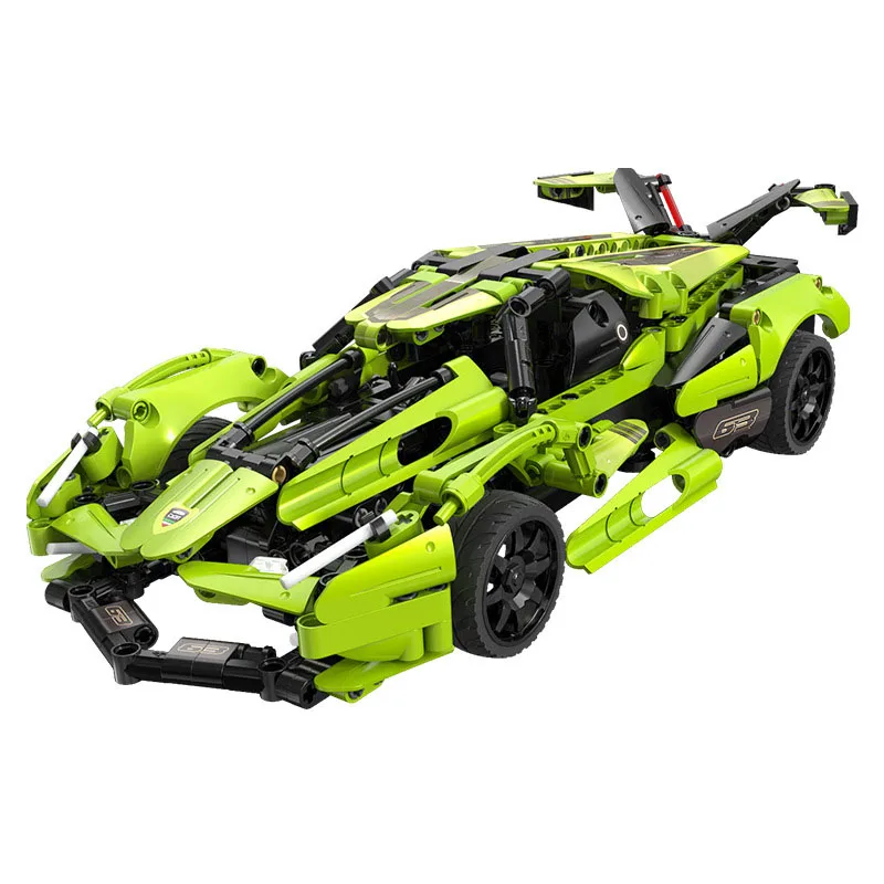 

Technical Building Block Bull Super Sport Car LamboV12 Vision GT Model Radio 2.4ghz Remote Control Vehicle Brick RC Supercar Toy