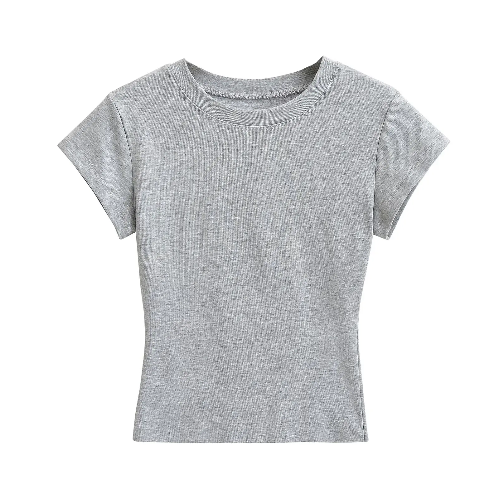 سليم صالح ort Sve جولة Ne الأساسية تي شيرت لون نقي الشارع Sle الصيف Faion عاصف فتاة أعلى Quali السيدات المحملة #5