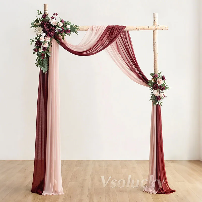 6.5 Yards Wedding Arch Draping Aisle Runner Fabric Drapping Curtain Stage Backdrop Drapery Enchanting Decoration