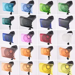 Selens 20PCS Color Gel Filter Universal Flash Gels Lighting Filter Color Correction Kit for Camera Flash Light Speedlight Sheet