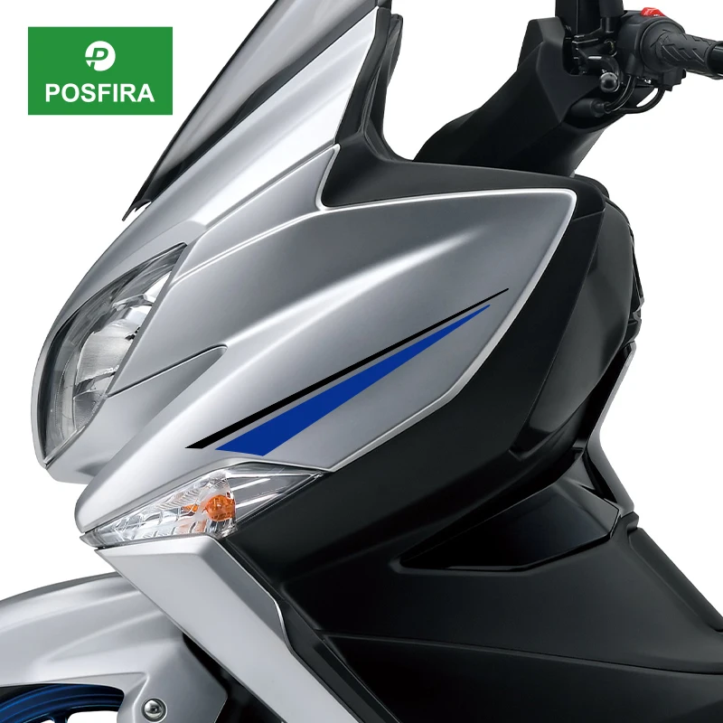 

Виниловые наклейки POSFIRA для обтекателей мотоциклов Suzuki Burgman 400 2017-2026, 2021, 2022, 2023, 2024, 2025 – Аксессуары для мотоциклов