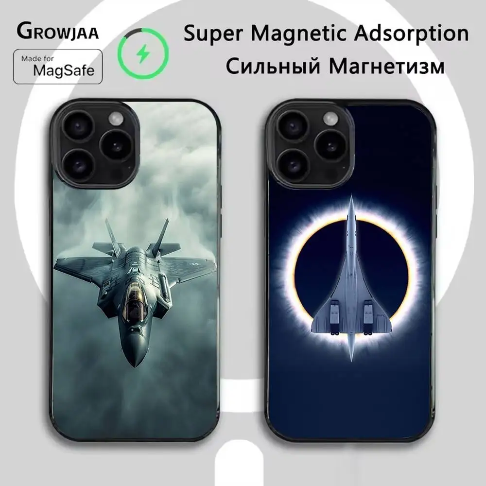 

Aircraft Airplane Phone Case For iPhone 16e,16,15,14,13,12,11,Plus,Pro,Max,Mini Magsafe Magnetic Wireless Charging