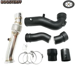 Downpipe+Charge Pipe+Boost Pipe Kit For BMW 2011-2015 N55 535i/ix 640i/ix F10 F12 F13
