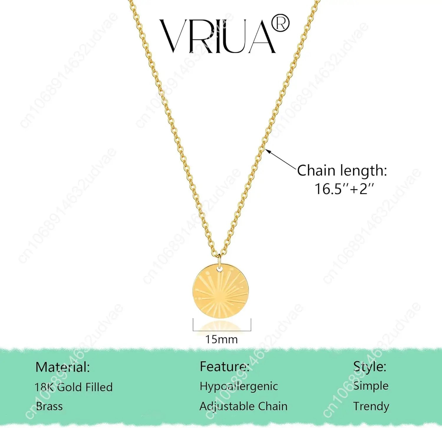 Золотое ожерелье для женщин - 14-каратное позолоченное изящное итальянское рог, звезда Давида, бабочка, солнце, лотос, волейбол, бейсбол, ковбой