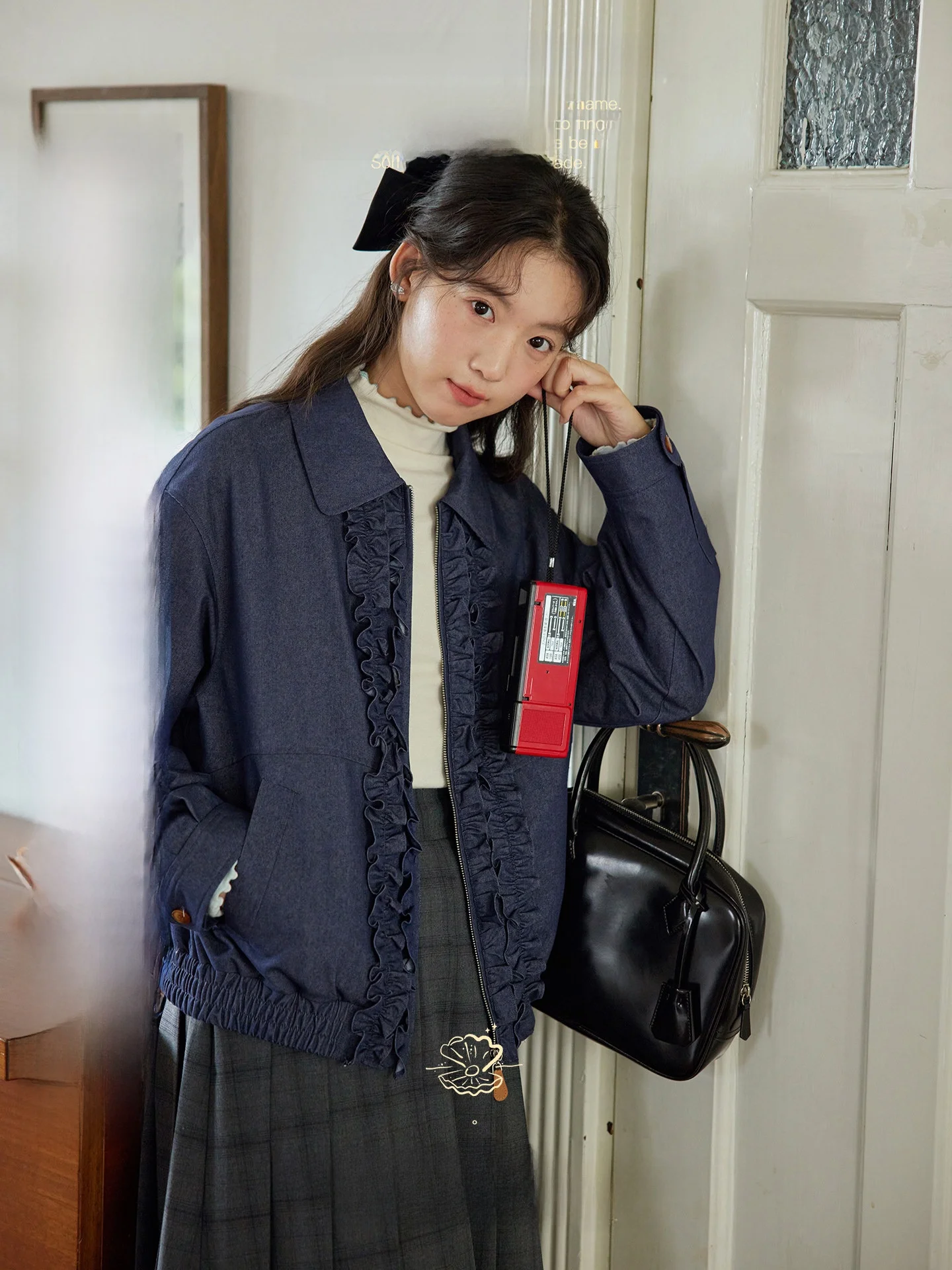 

Женская свободная верхняя одежда Nov Et с отложным воротником, дышащая, из смесового хлопка, в стиле ретро, с деревянными пуговицами.