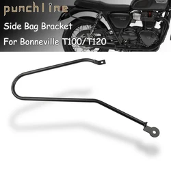 Misura Per Bonneville T100 T120 Thruxton 1200 Street Twin 900 Street Scrambler Lato Destro Tronco Borsa Supporto Lato Sinistro borsa Staffa