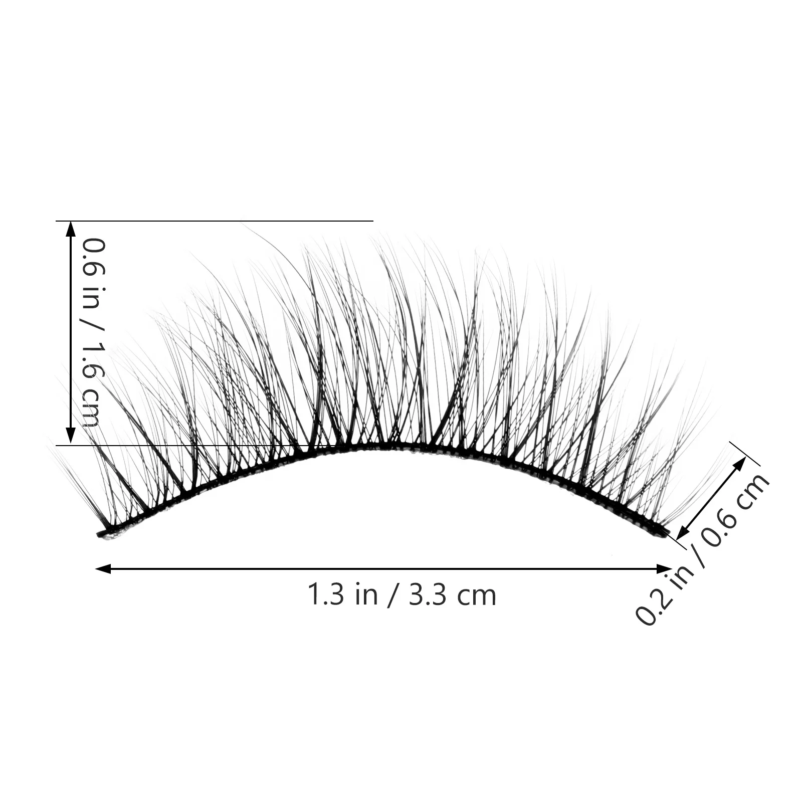 5Pairs Haar Valse Wimpers Natuurlijke Look Cross Ontwerp Handgemaakte Dikke Wimpers voor Bruiloften Valse Wimpers Cross Eye Wimpers