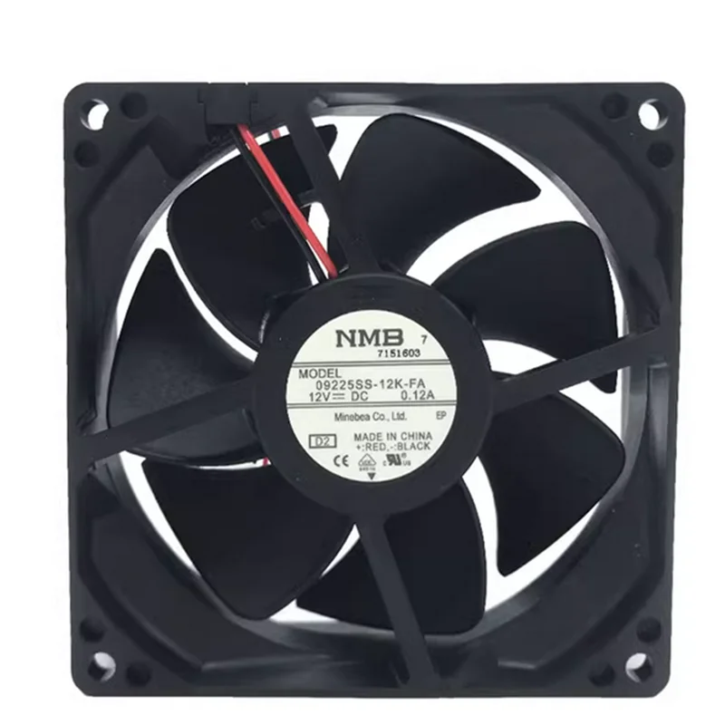 

09225SS-12K-FA 12V 0.12A 9CM Mute chassis inverter cooling fan 6months Warranty