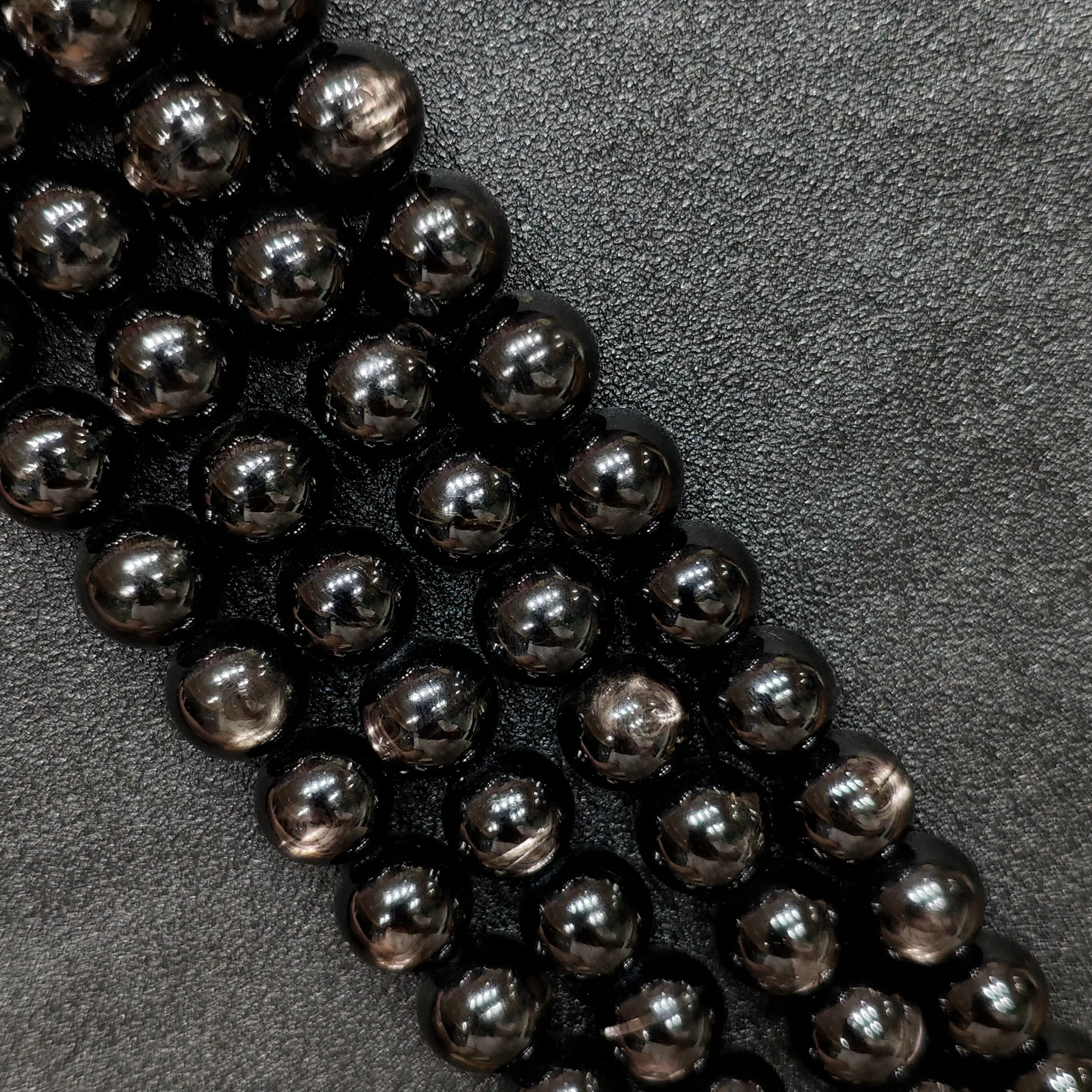 Black Golden Hypersthene Loose Gemstone Beads Strand, 7mm 9mm 13mm Spherical Crystal Beads for Handmade Jewelry Designers