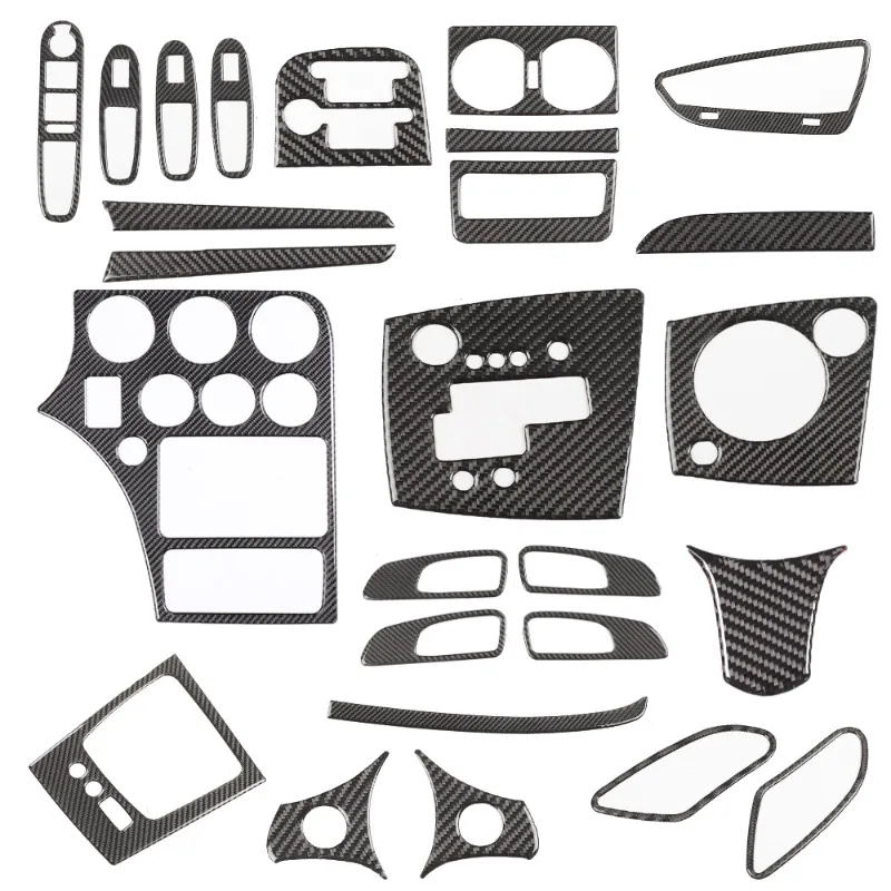 

For Alfa Romeo 159 Brera Spider 04-11 Soft Carbon Fiber Sticker Car Dashboard Gear Shift Panel Car inside decorative Accessories