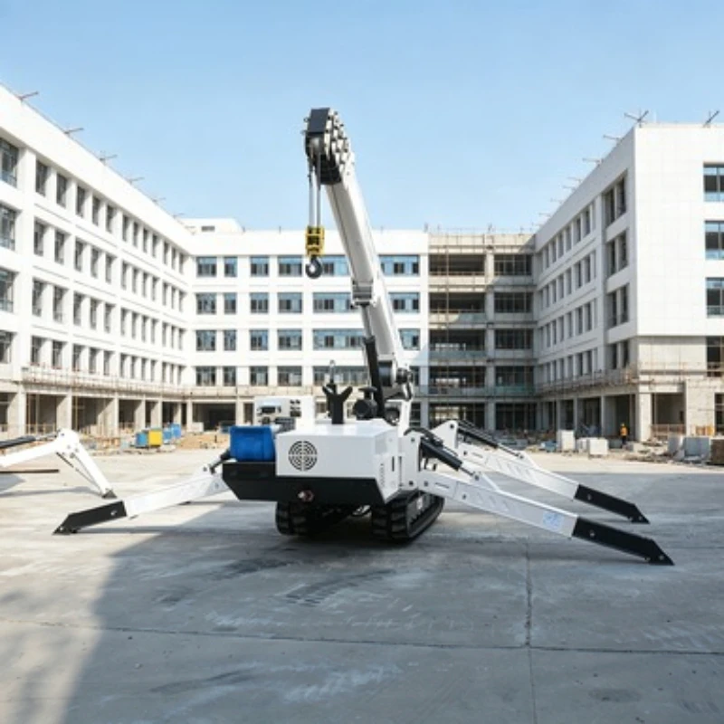 Customizable 3T Spider Crane with 3m Fly Jib for Special Lifting Requirements