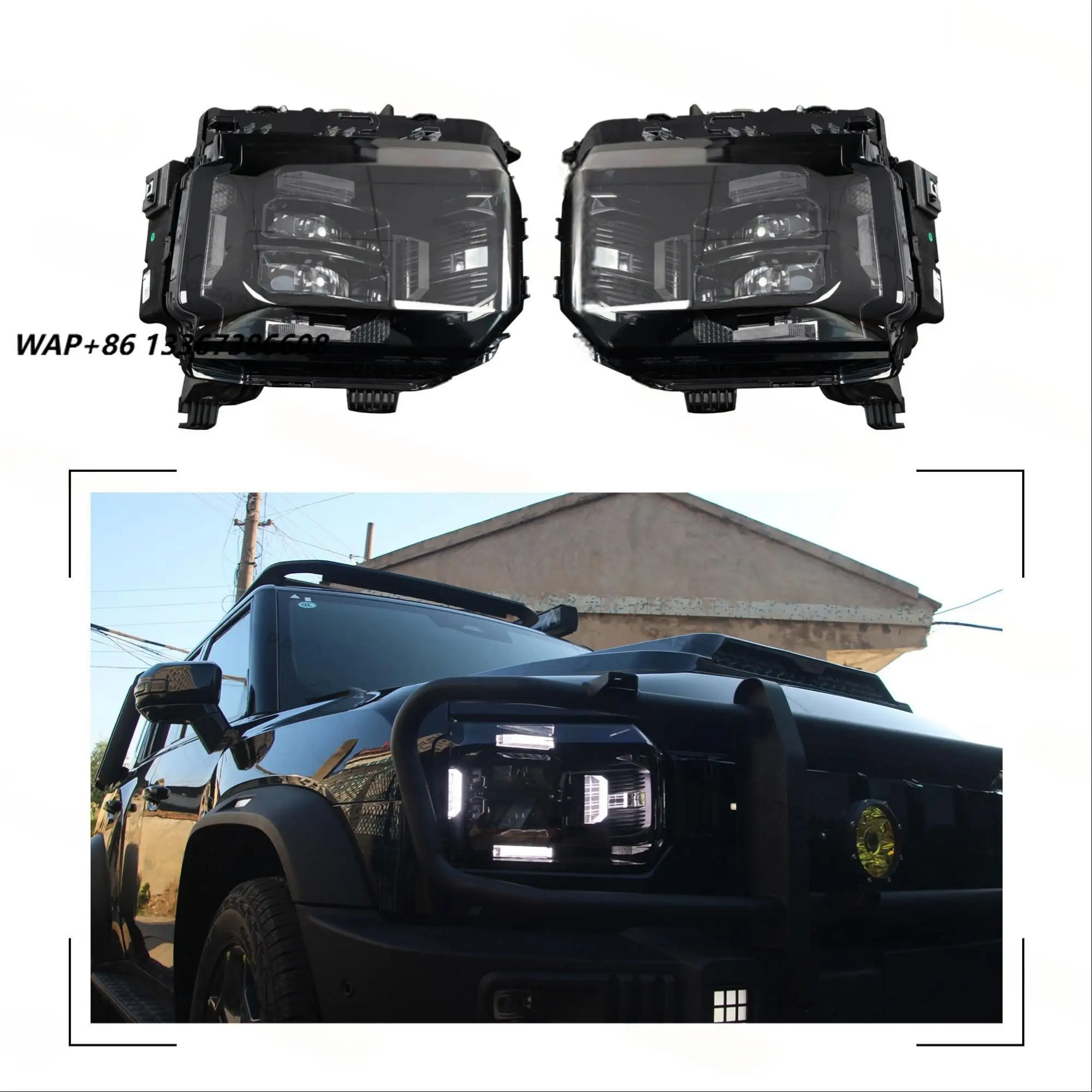 Pair Headlight Assembly for Jetour Traveller T2 2023 Head Lamp Front Lights Car Accessories F26-4421010 F26-4421020