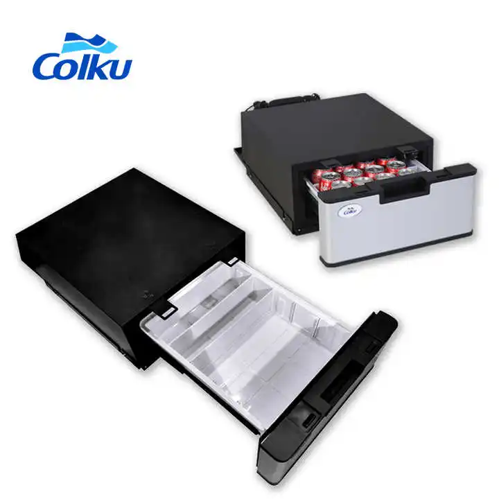 Rapid Cooling 23L Mini Fridge Drawer 12V Freezer Refrigerator Built in Compressor Refrigerators for Caravan