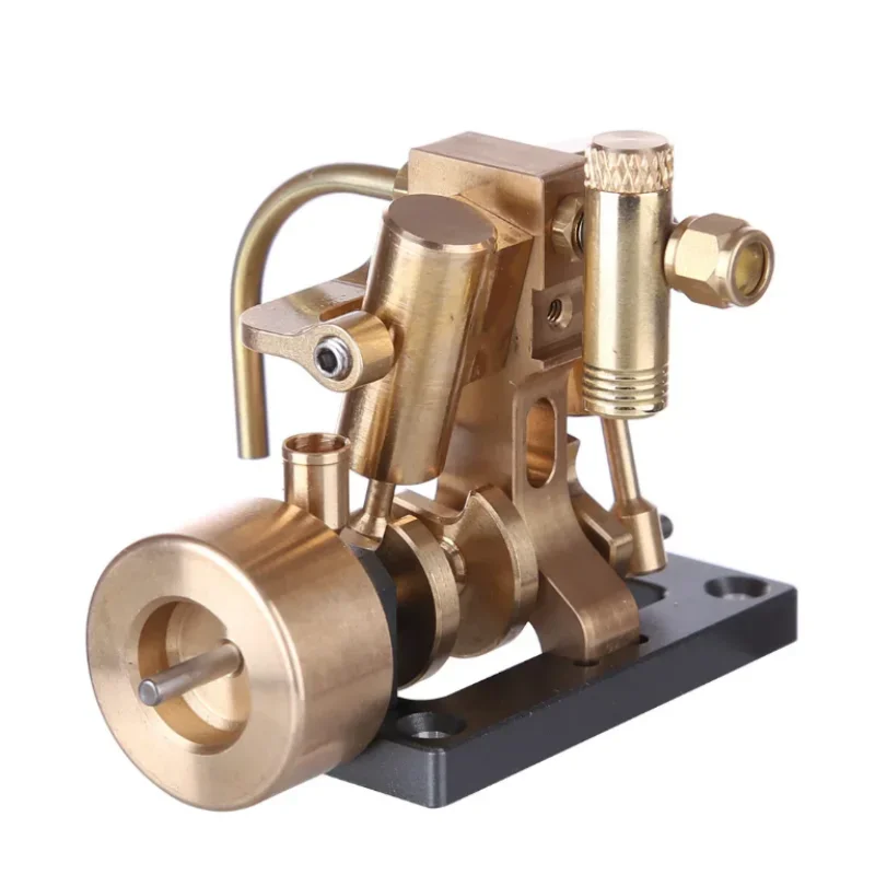 KACIO Mini In-line Twin Cilinder Stoommachine Model Retro Motor Model Natuurkunde Experiment Speelgoed voor binnen 40 cm Retro Boot Modellen