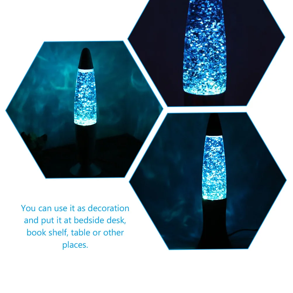 

Bedside Night Light Small Plug In Lamp For Bedroom Glitter Light Decorative Room Unique Nightlight Warm Led Lamp For