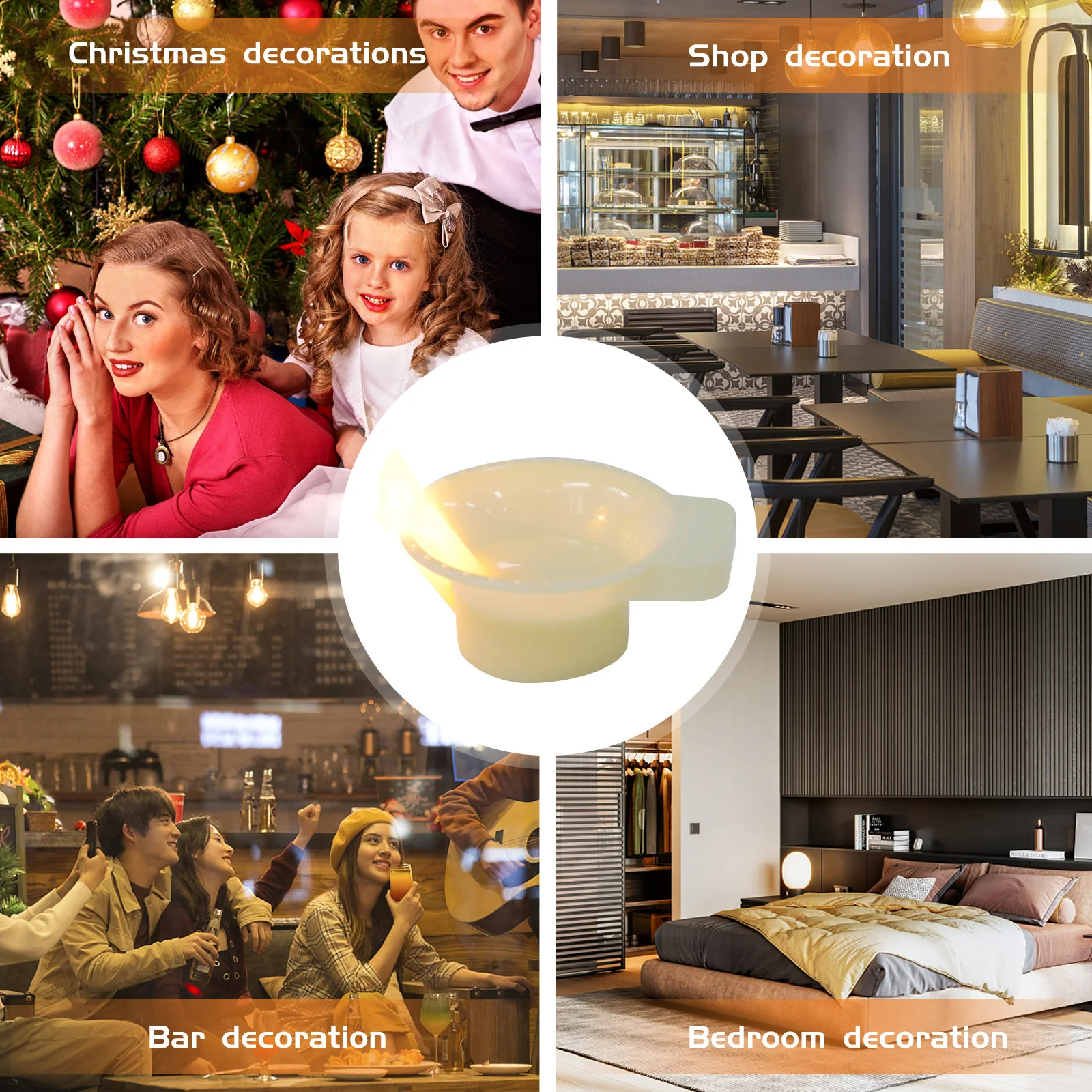 

12Pcs LED Floating Tealights Waterproof Flameless Lights Operated for Romantic Home Wedding Party Decor