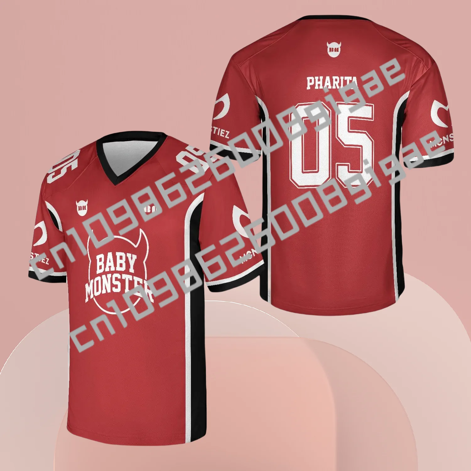 2025-moda-masculina-e-feminina-com-decote-em-v-manga-curta-camiseta-babymonster-camisa-esportiva-babymonster-ola-monstro-world-tour-camisa