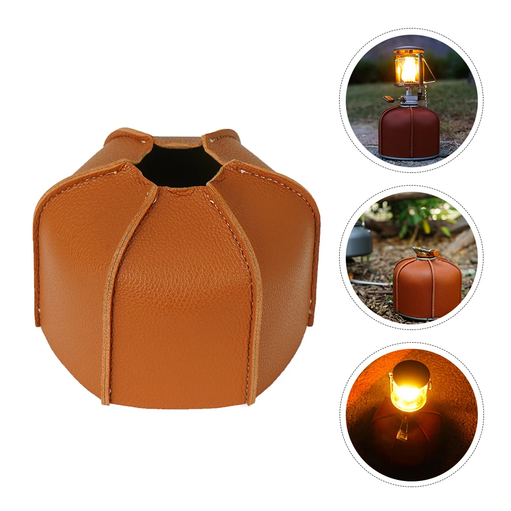

Gas Tank Cover Premium Pu Anti-Collision Protection For Fuel Cylinder Storage Bag Outdoor Camping Tool