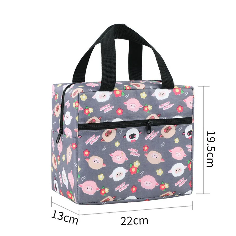 Lunch Tote Bags Portable Thermal Insulated Lunch Shoulder Food Bag Large Cooler Picnic Bags Box for Women Men Thermo Bag