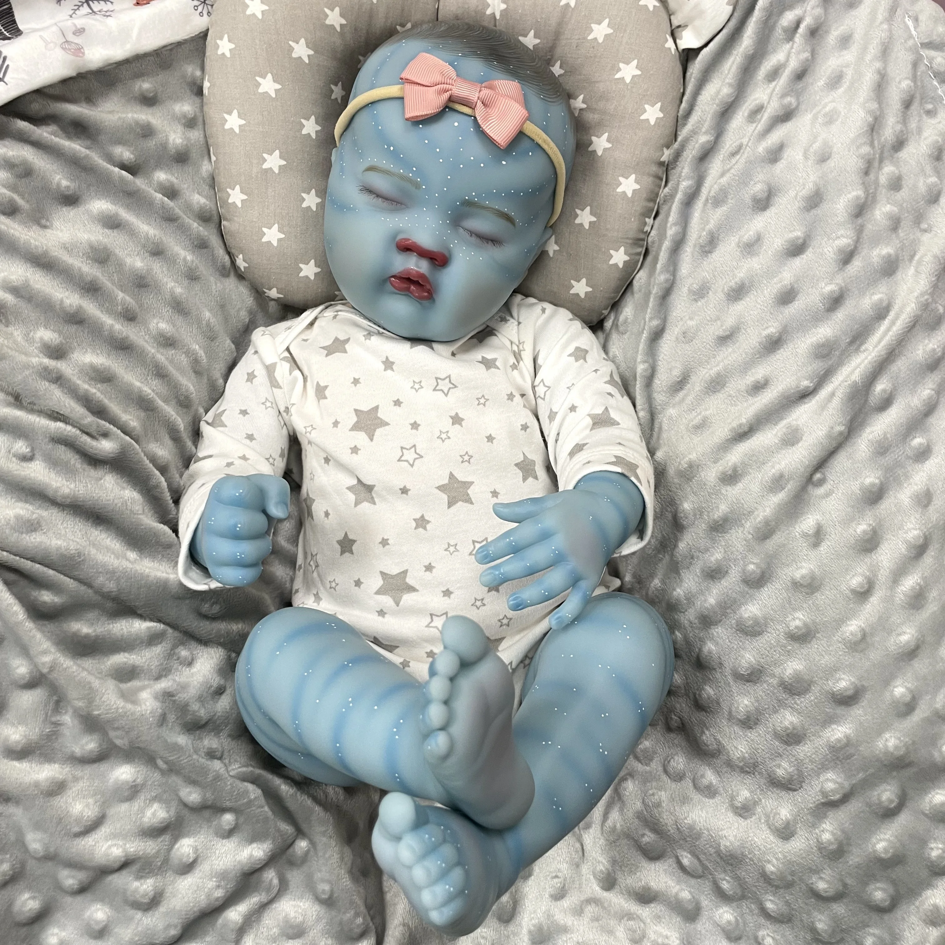 Cokela 48cm / 19 polegadas bonecas reborn criança para presentes realista reborn fantasia criança bebê avatar boneca