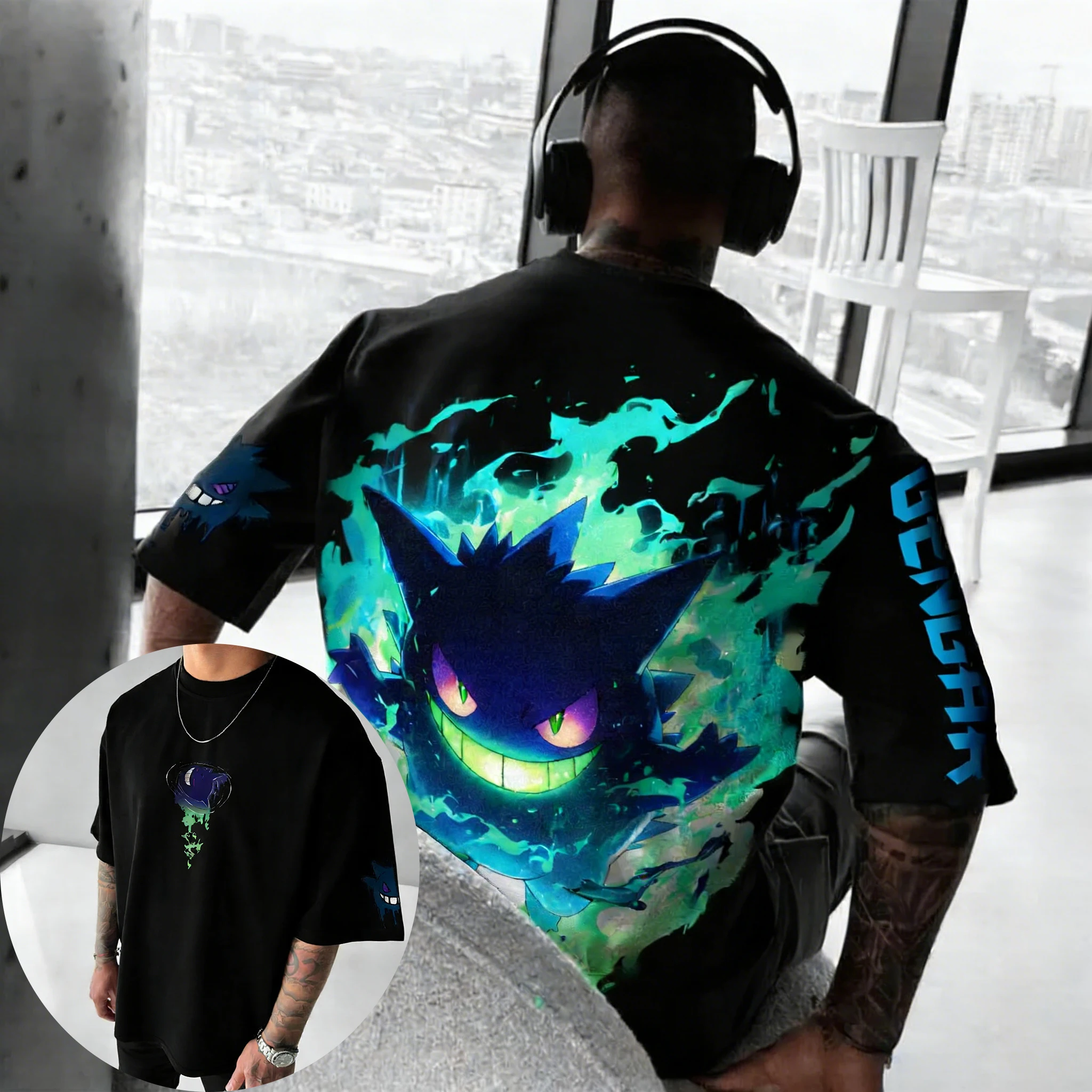 camiseta-de-algodao-estampada-gengar-anime-pokemon-verao-2026-masculina-e-feminina-casual-solta-tamanho-grande-estilo-urbano-hip-hop