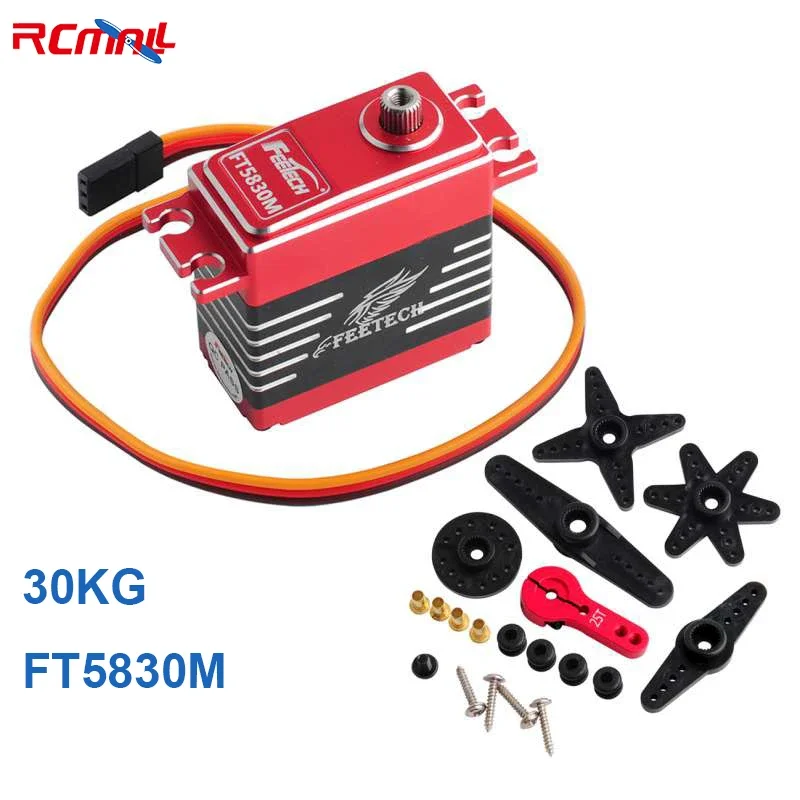 Feetech FT5830M 30KG Digital Servo 7.4V 180 Degree Metal Gear Steering Gear Mechanic for RC Car Crawler Buggy Helicopter