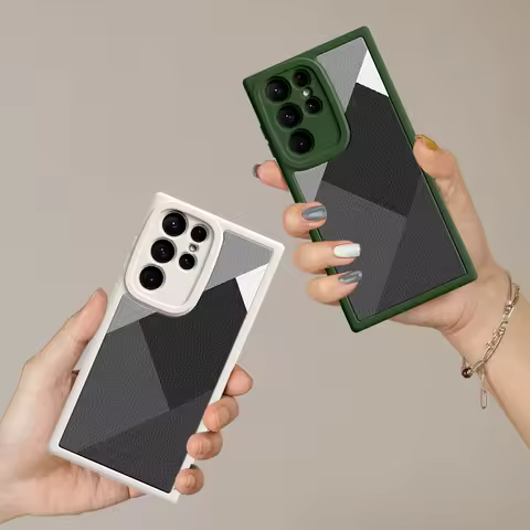Simple Phone Case for Samsung M31 S20 S21 S22 S23 FE PLUS ULTRA 5G Fashion Beauty Leather Soft Patten Protect Cover