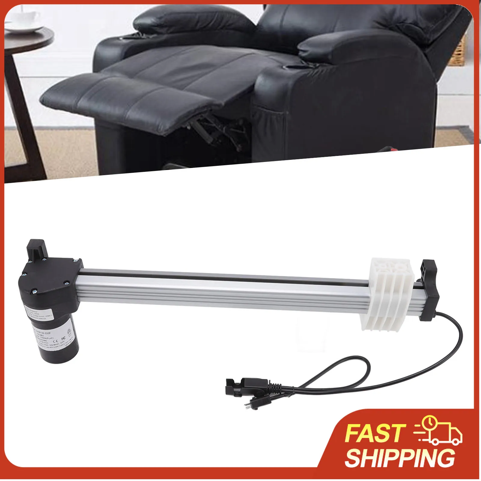 Power Recliner Sofa Motor Actuator 333mm Stroke 1000N Thrust DC29V for Lift Chairs & Massage Sofas