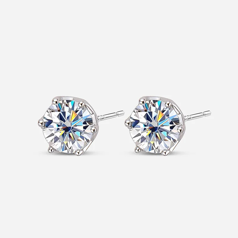Butterflykiss Echte 1 CT D-Farbe Moissanit-Ohrstecker für Damen, Top-Qualität, 925er Sterlingsilber, funkelnder Hochzeitsschmuck – Detail 27