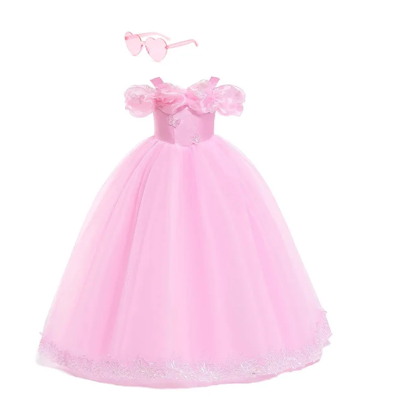 

COSda@Girls Toddler Princess Dress and accessory Little Girls Cinderella Butterfly Carnival Fancy luxury Dress Easter Valentine'