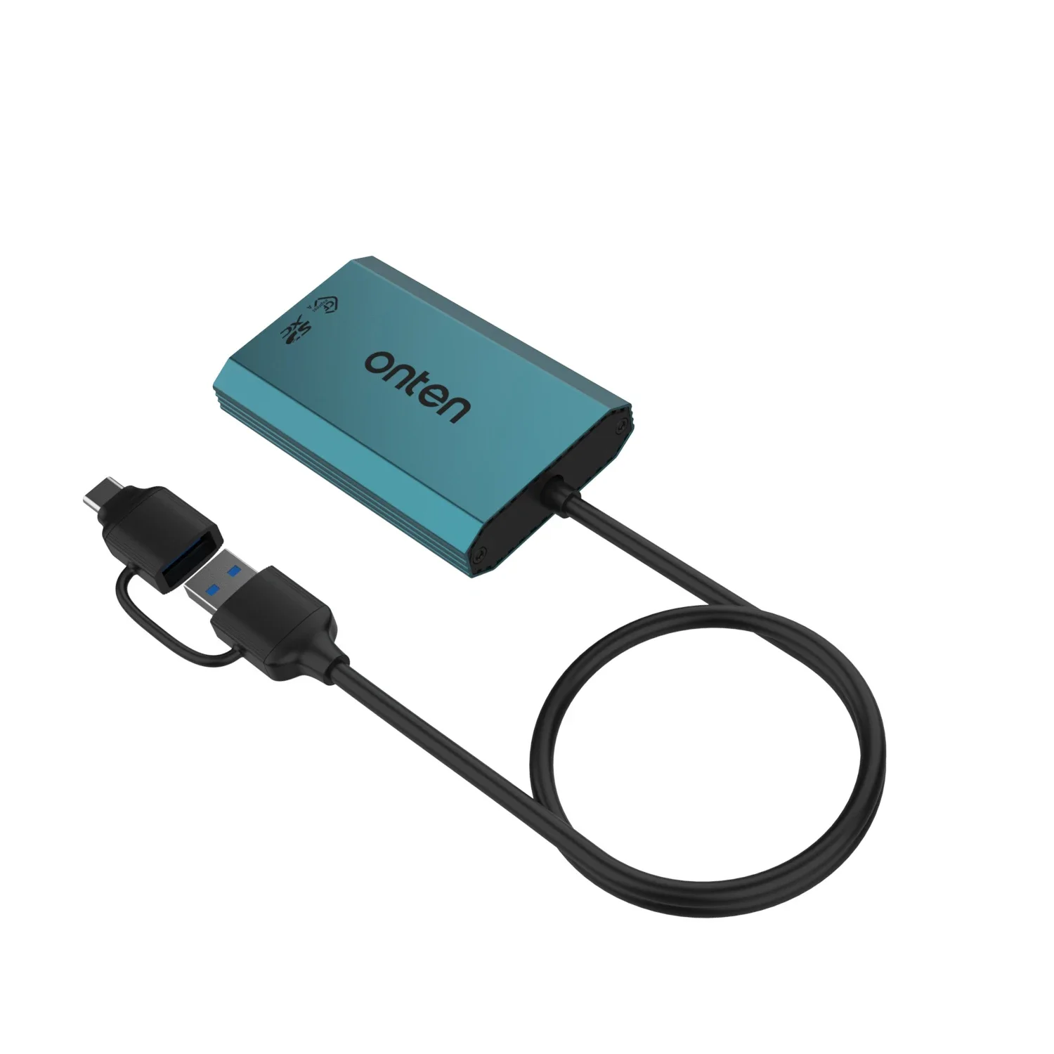 ONTEN OTN-P3 2 w 2(USB C & USB A) 10G HUB USB 3.2 Gen 2 10Gbps CFexpress A i czytnik kart SDXS