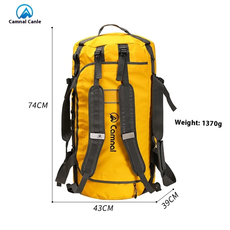 Camnal 100L Large Capacity PVC Outdoor Backpack Waterproof Rope Equipment Bag Mountaineering Travel Hiking Gear Storage Solution