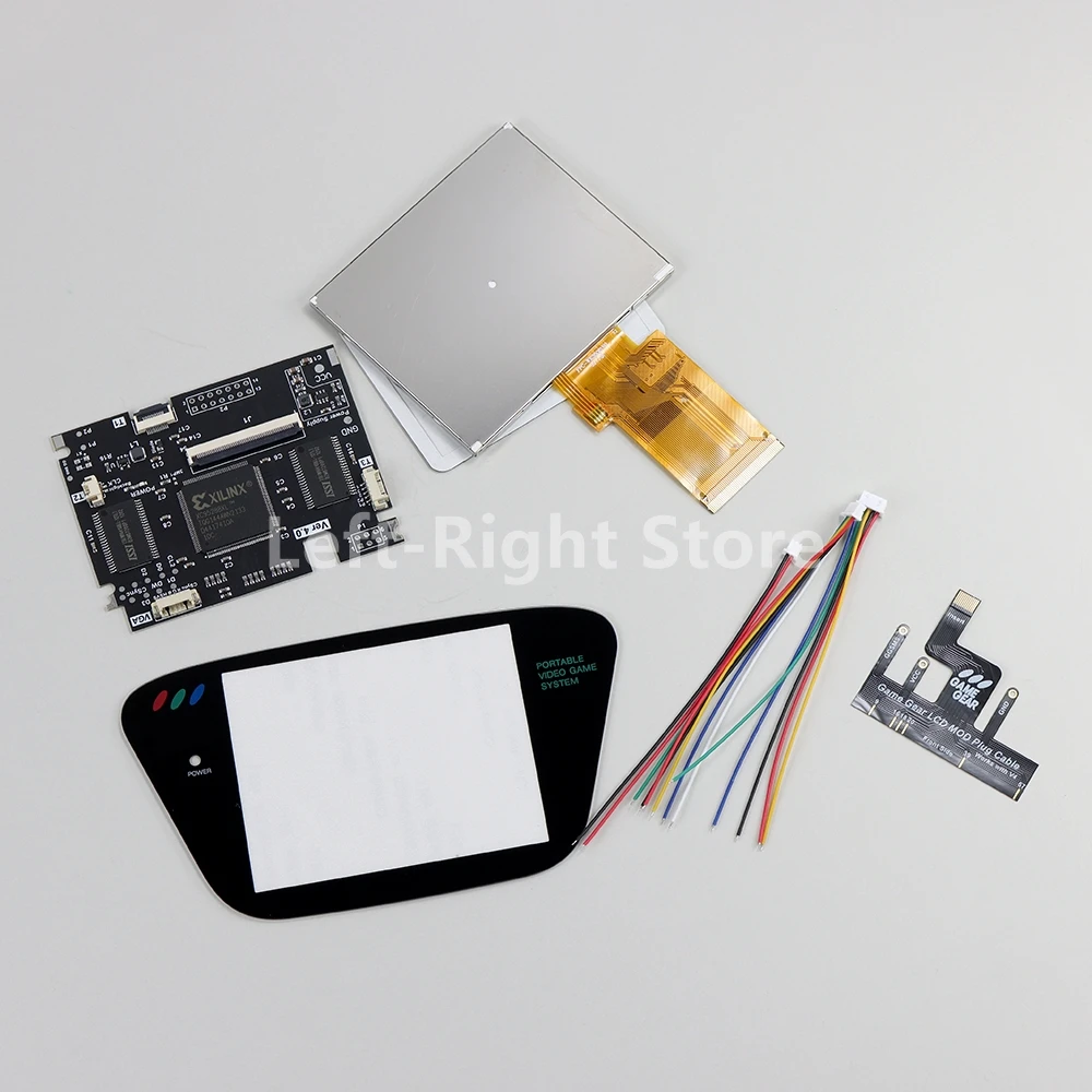 1 مجموعة كاملة الشاشة IPS V4 LCD أطقم ل SEGA لعبة والعتاد سطوع الضوء العالي V4.0 LCD الخلفية شاشة ل SEGA GG