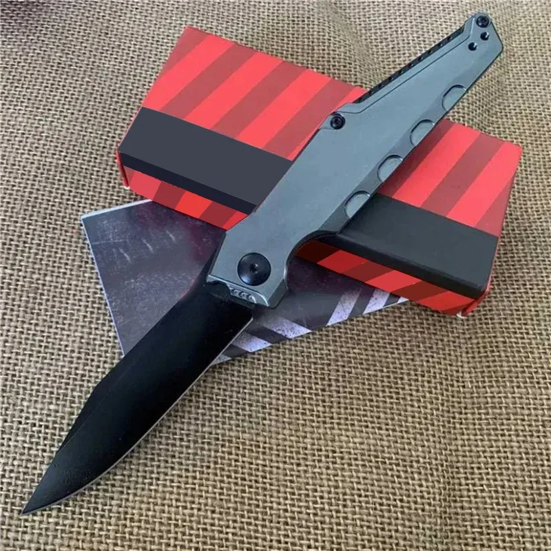 

KS 7900 Launch 7 Folding Knife 3.58" Black CPM-154 Clip Point Blade Aluminum Handles Knife Hunting Self-Defense Tool