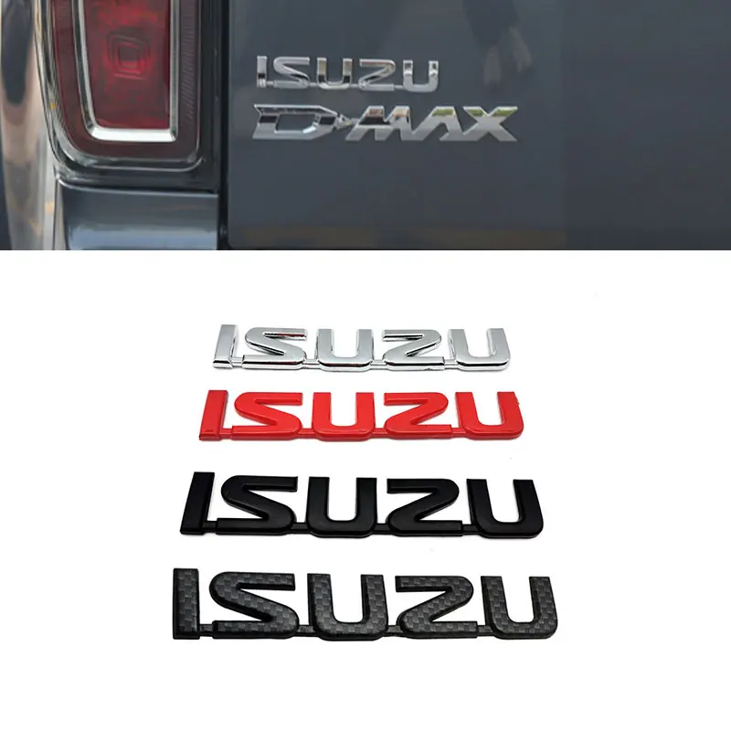 

ISUZU trunk label original letter logo car sticker for ISUZU D-MAX SUV rear trunk refit car accessories universal new old decal