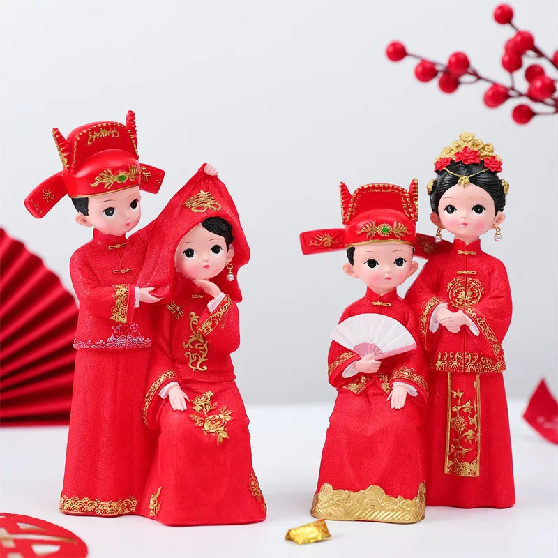 Chinese Wedding Bridegroom and Bride Series Wedding Celebration Decoration for the Long Time Hand Office Small Night Lamp Gift