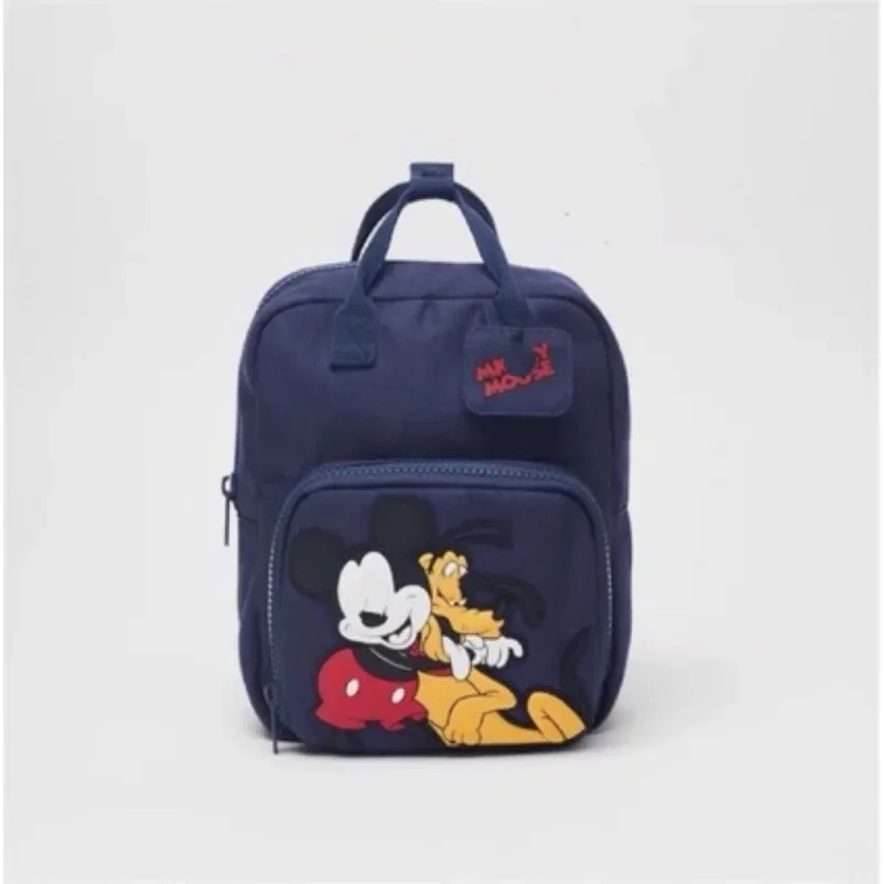 Disney Children\'s Bag Cartoon Cartoon Cartoon Backpack Mickey Mouse Navy Large Capacity Leisure Backpack School College Bag New