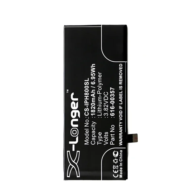 For IPhone 8 A1863 Mobile Phone 616-00358 616-00357 CS-IPH800SL 1802mAh Lithium Battery Pack