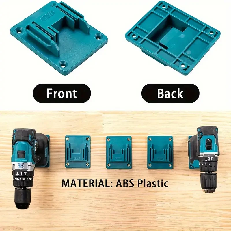 5–10 Packungen Werkzeughalter oder Batteriehalter für Makita 18 V-Montage, Wandbohrerhalter, Dock-Aufhänger mit Schrauben (kein Werkzeug, keine Batterie) – Detail 6