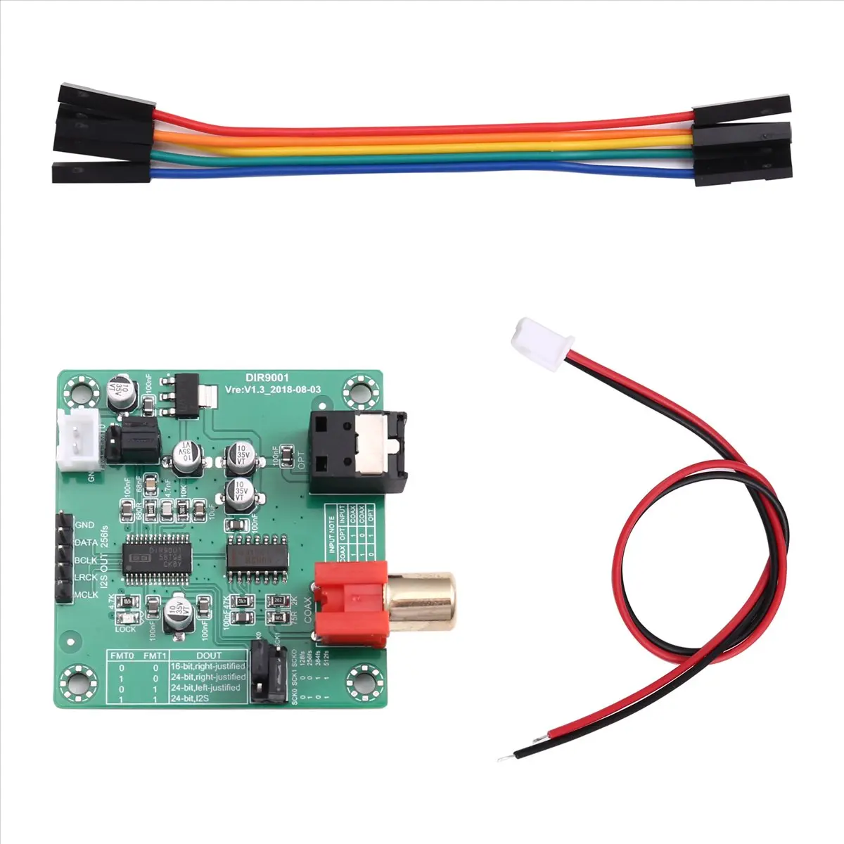 Promotion DIR9001 Digital Audio Receiver Coaxial Optical Fiber Receiving SPDIF to I2S Output Sample Rate 24bit 96khz